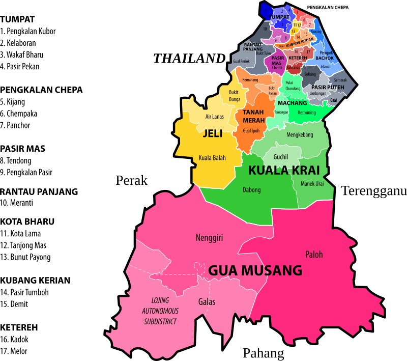 Kelantan State Legislative Assembly Constituencies