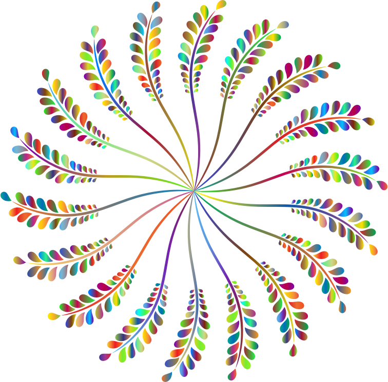 Leafy Vine Design Prismatic 3