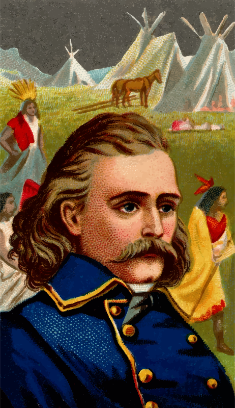Cigarette card - Custer
