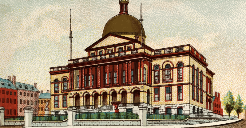 Cigarette Card - Capitol Building of Massachusetts