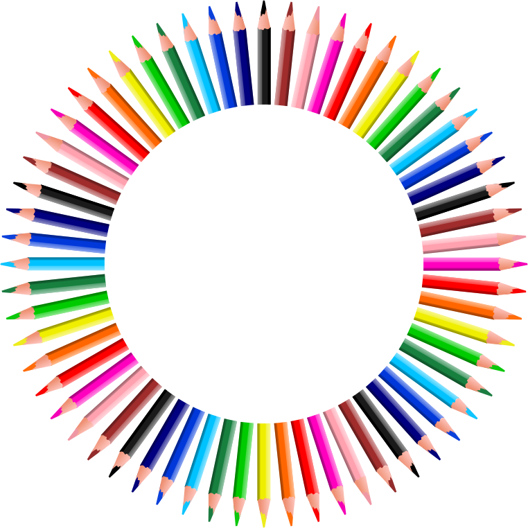 Colorful Pencils Frame 4
