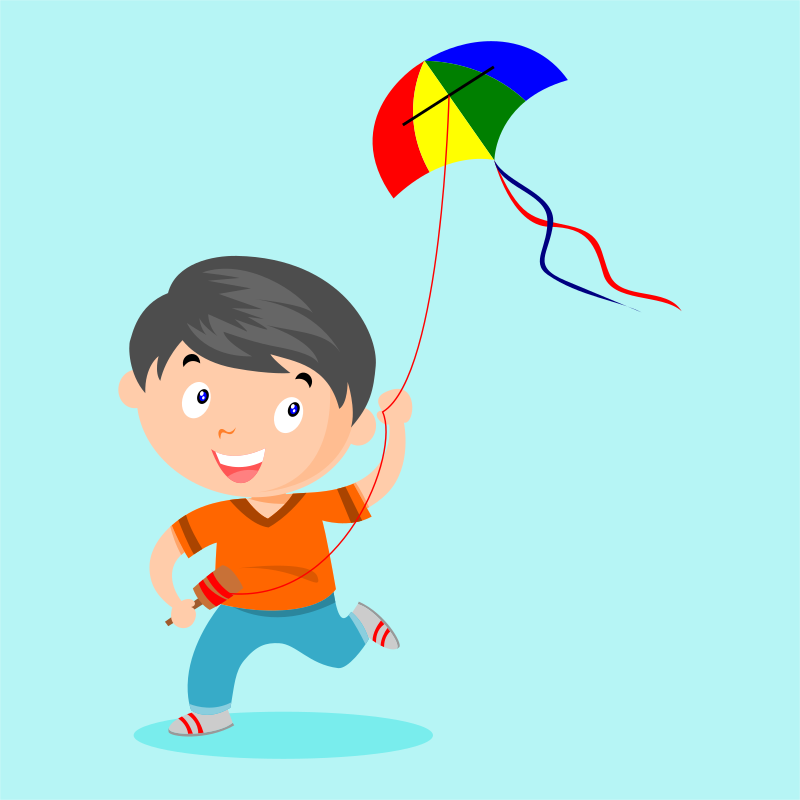 playing kite 
