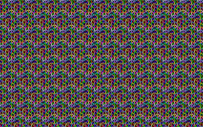 Seamless Prismatic Geometric Pattern With Background