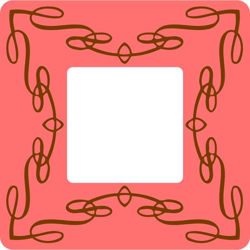 Flourish frame (colour)