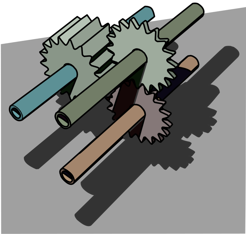 starter gears with rods