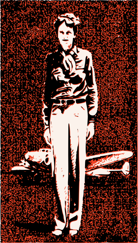 Amelia Earhart Standing