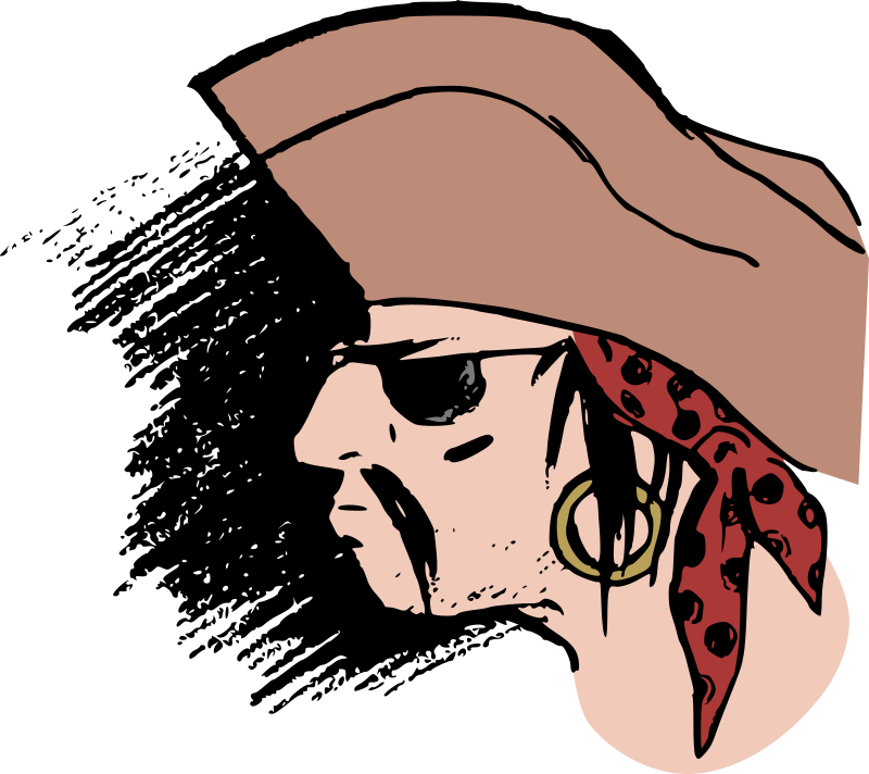 Pirate Head - Colour