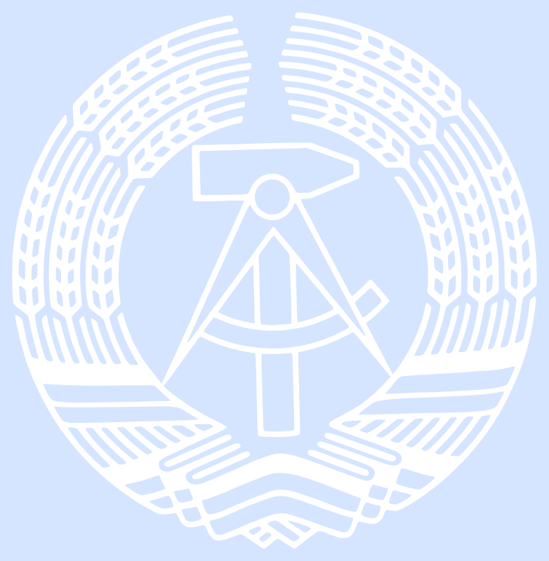 GDR emblem DDR negative
