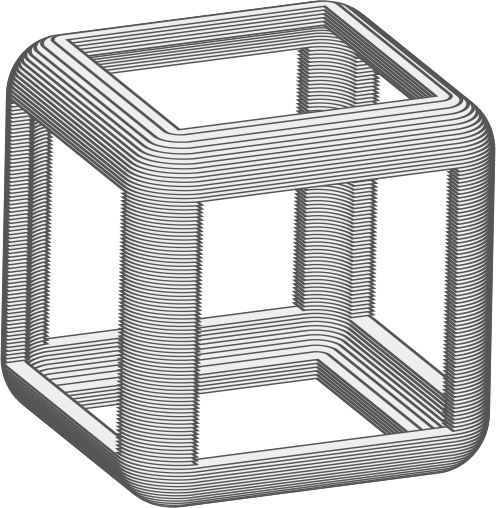 Animated Hollow Cube