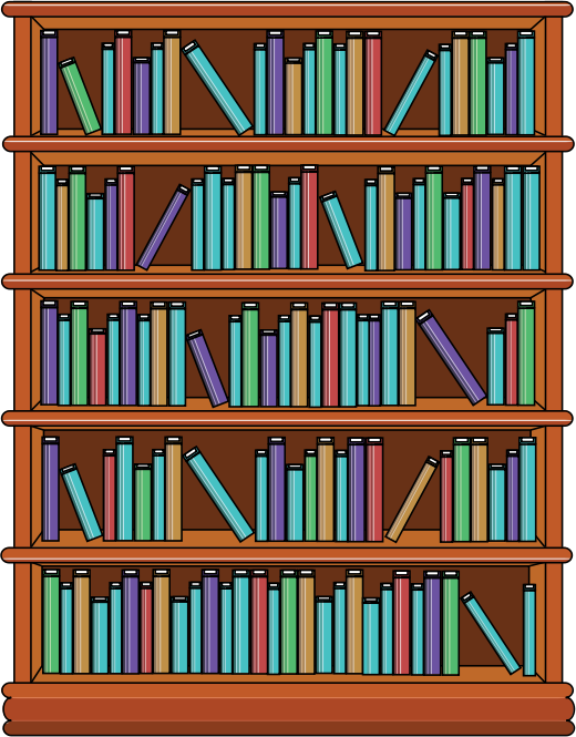 Bookshelf with Books
