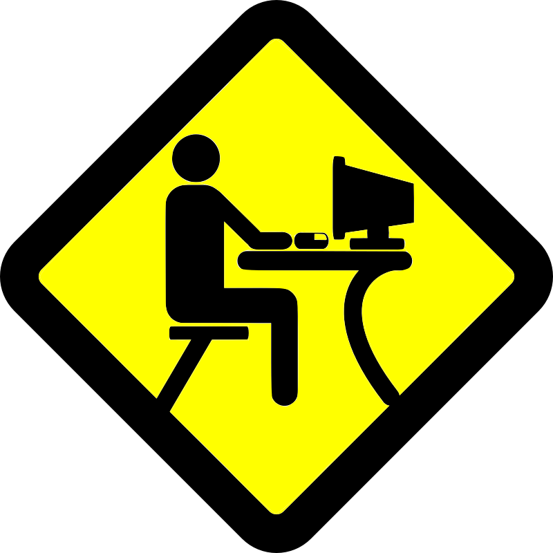 LAN-Party pictogram [Yellow]