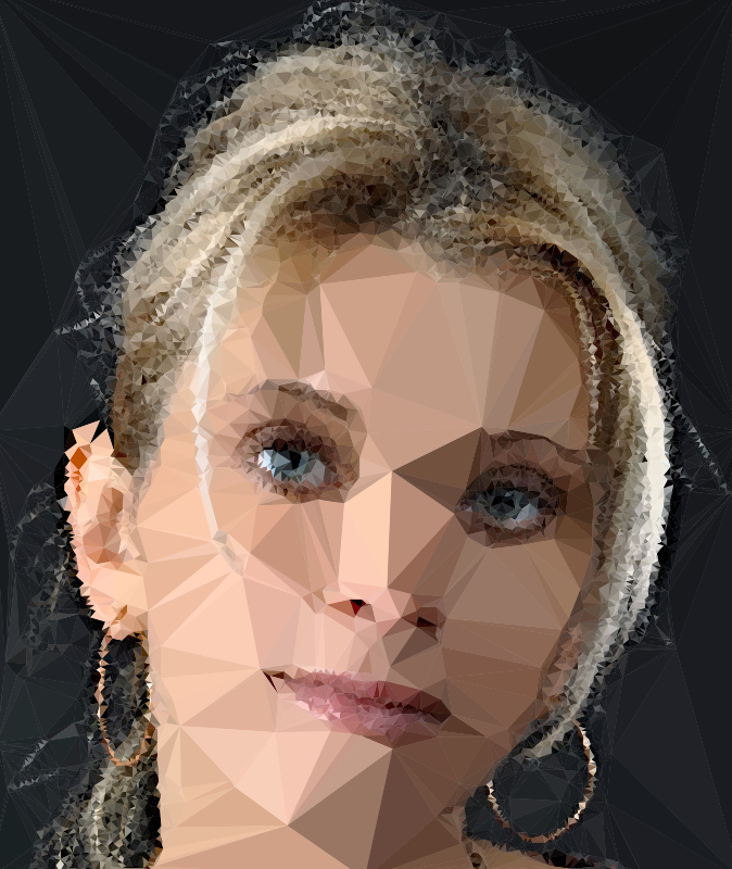 High Poly Blonde Woman