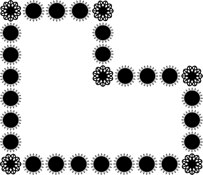 mixed frame\ w corners