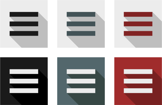 Menu buttons set