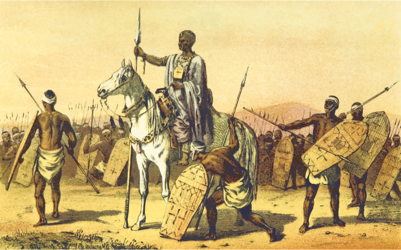 African scene 10 - Kanemma Chief
