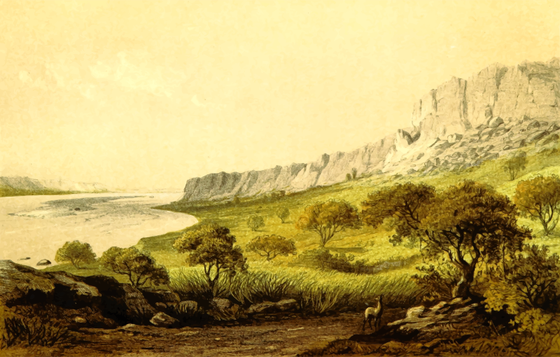 African scene 19 - Borno on the Niger 