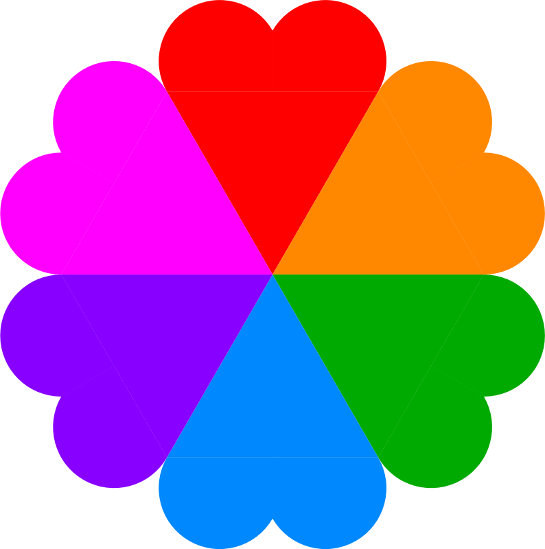 Flowerheart 60deg hearts