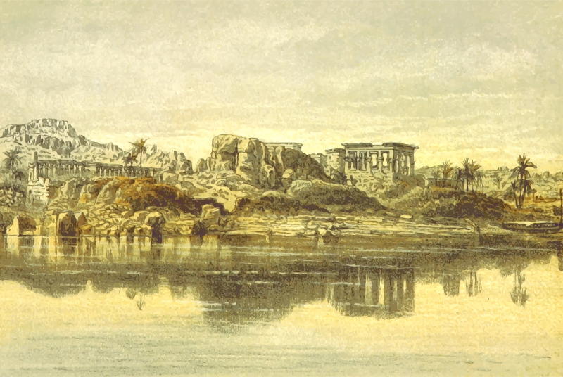 North African scene - Philae