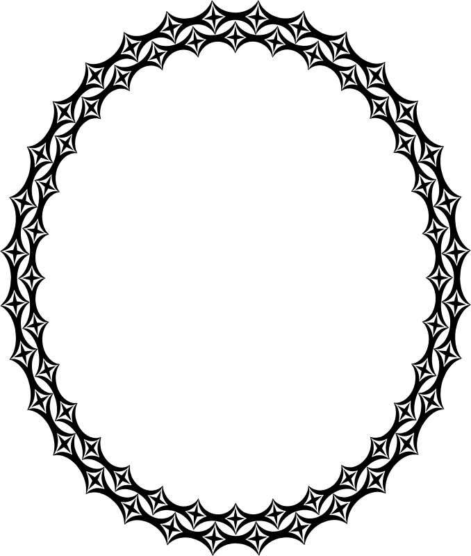 Starry frame 2 (ellipse)