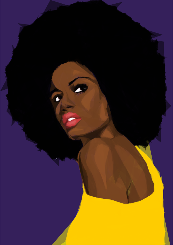 Beautiful Black Woman 2 Geometric
