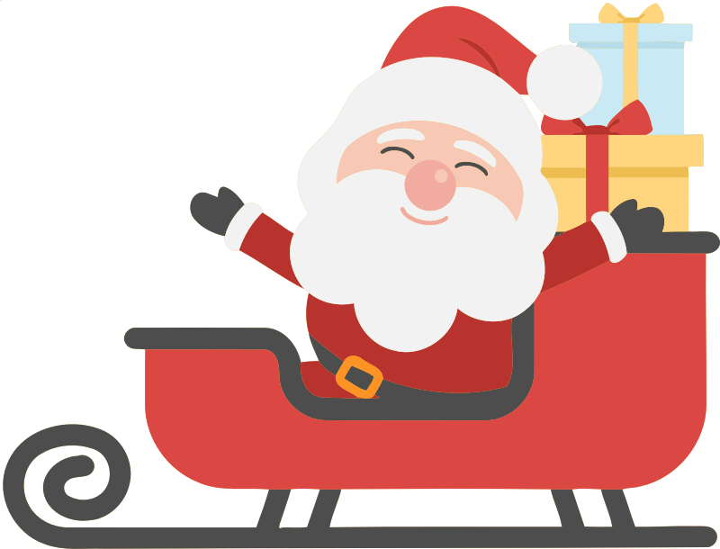 Santa and sleigh 2