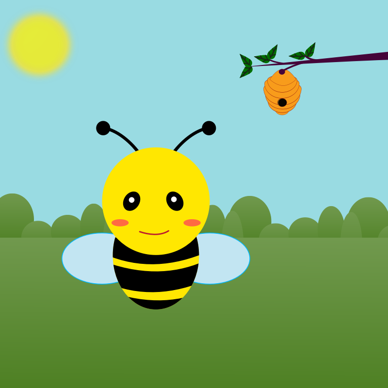 Bee and Beehive 