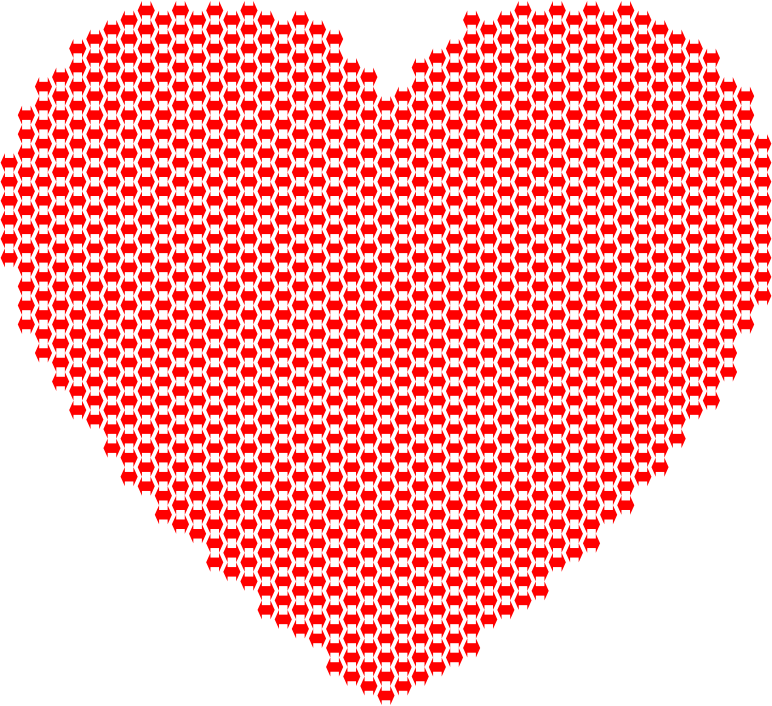 Heart Double Arrows