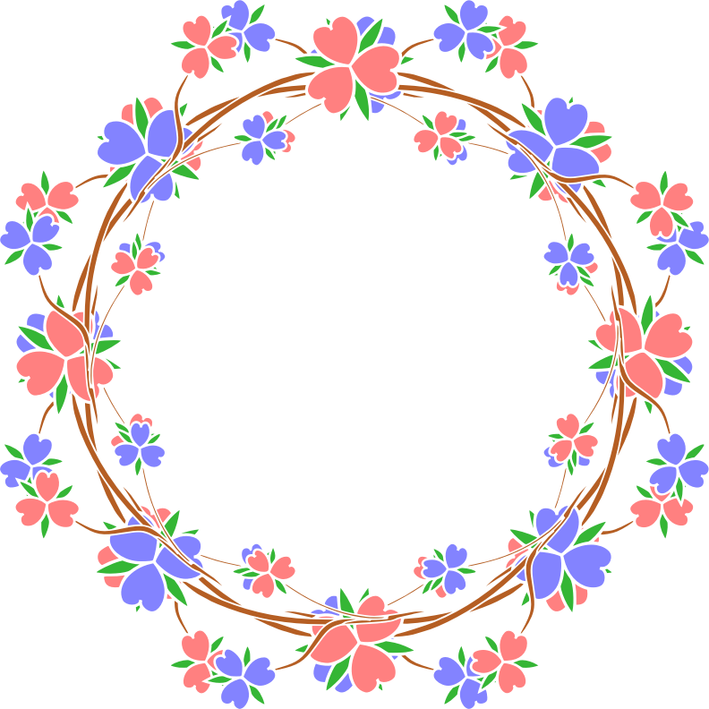 Floral frame 34 (colour)