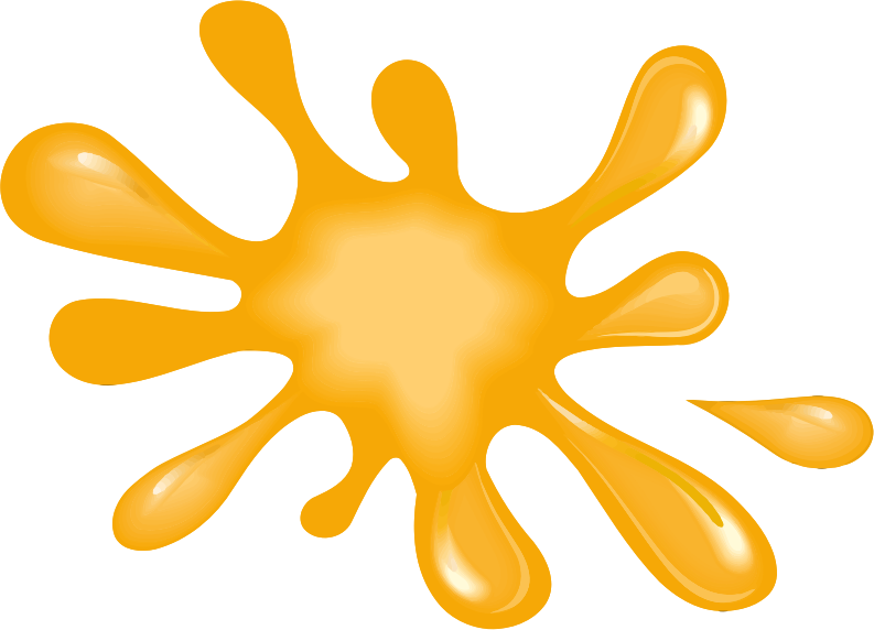 Yellow paint splat