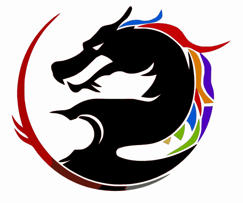 Vivid Color Tribal Dragon