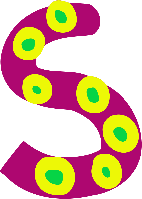 Colourful alphabet - S