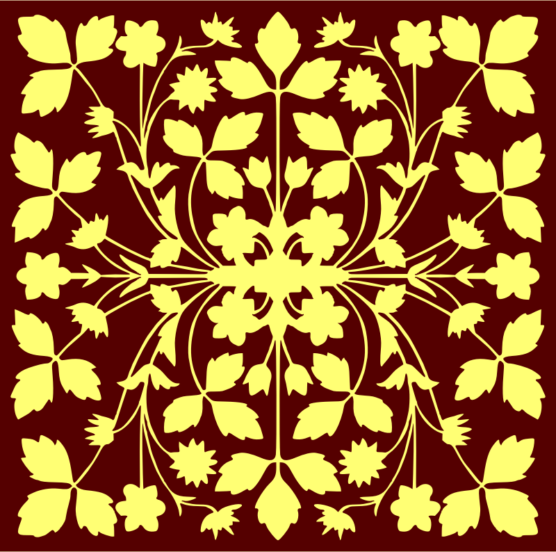 Floral tile 3