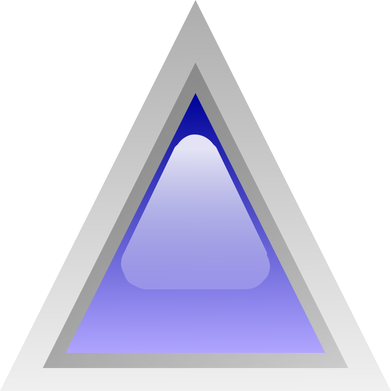 led triangular blue