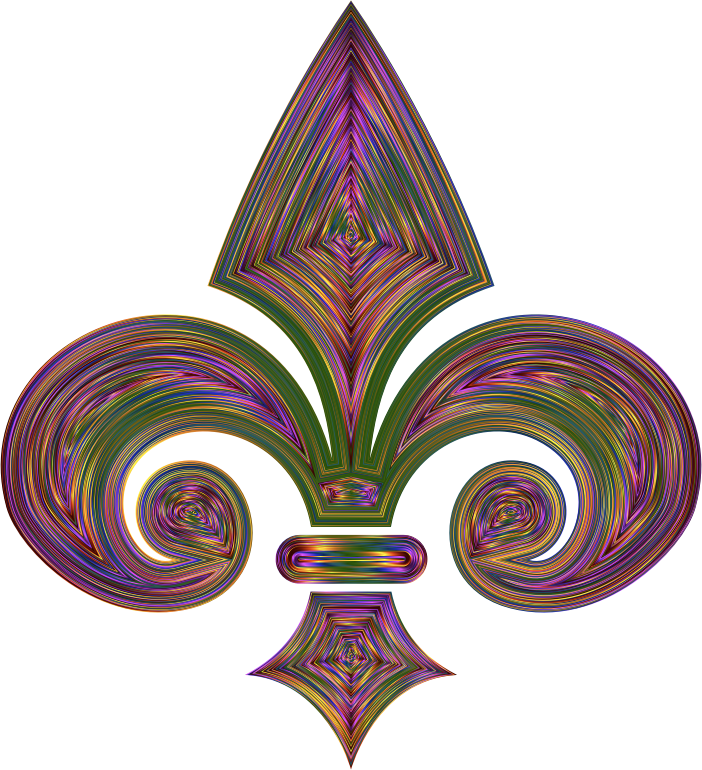 Fleur De Lis 3D Prismatic 2