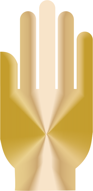 3D Hand Silhouette Radiant