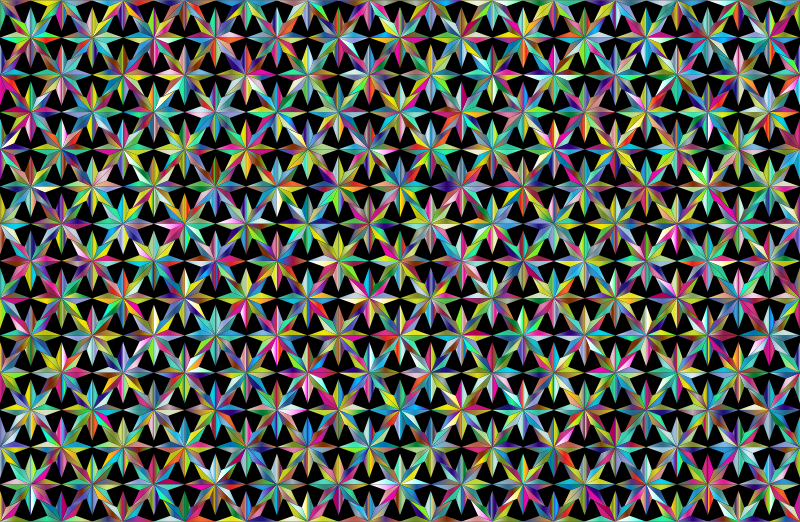 Prismatic Geometric Stars Background 2