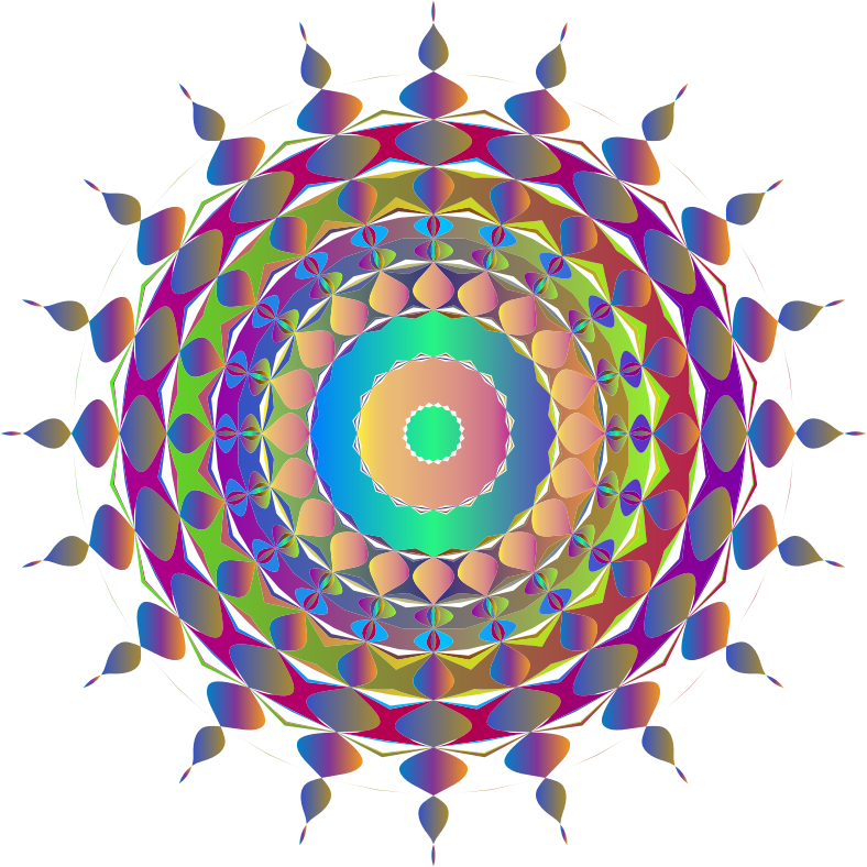 Prismatic Abstract Mandala