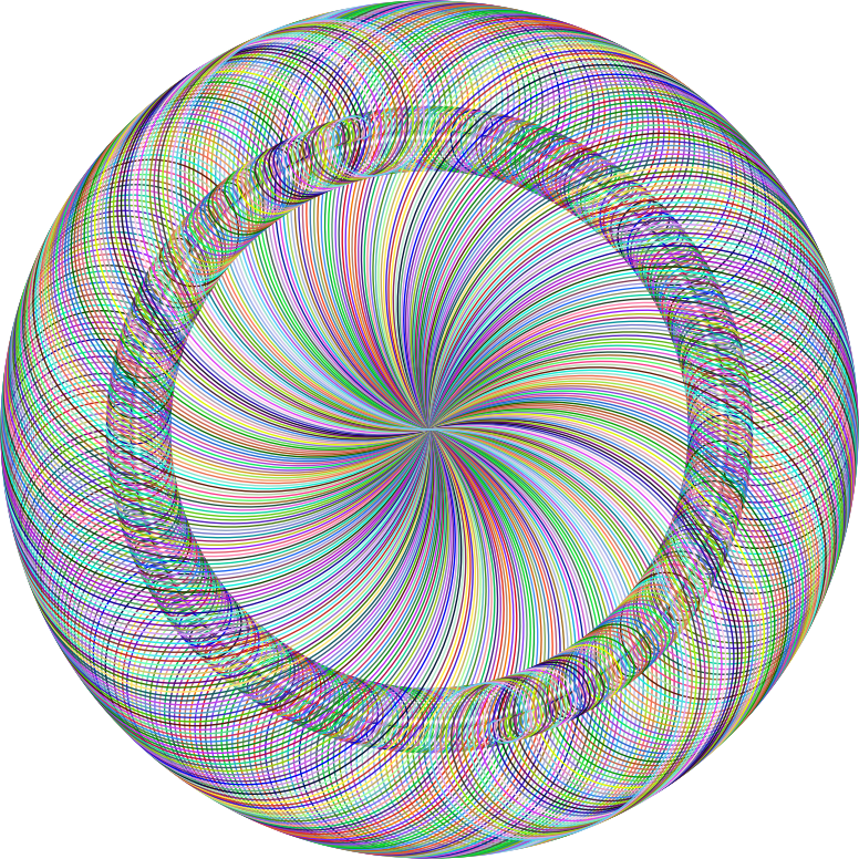 Prismatic Geometric Radial Line Art II