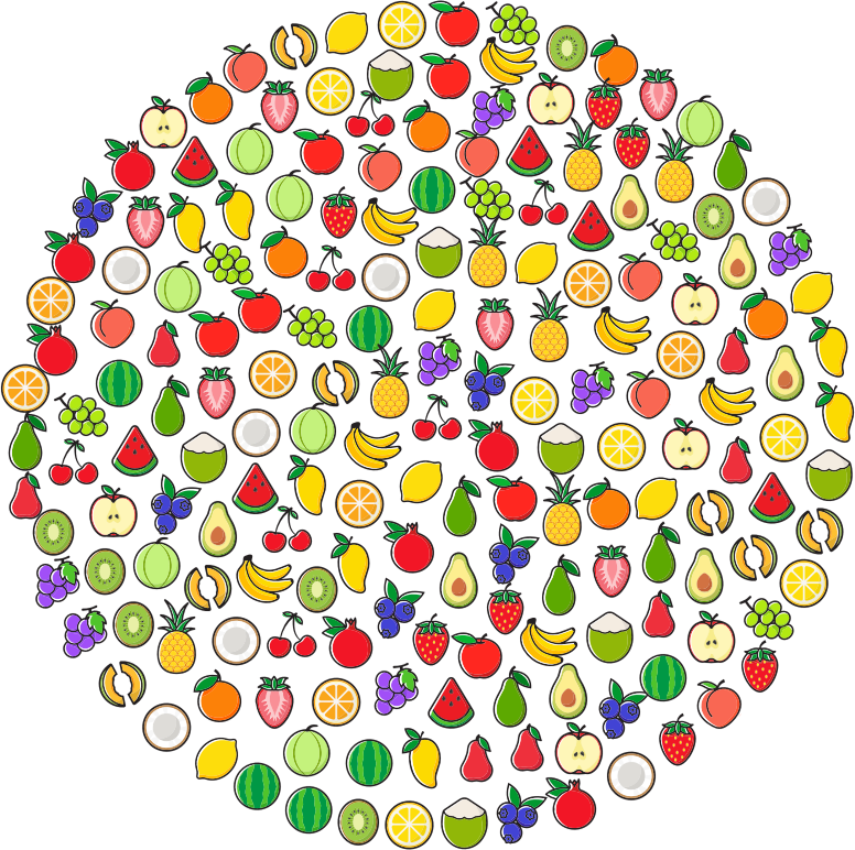 Fruit Icons Circle