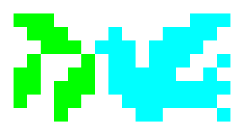 peace dove and olive branch pixel art