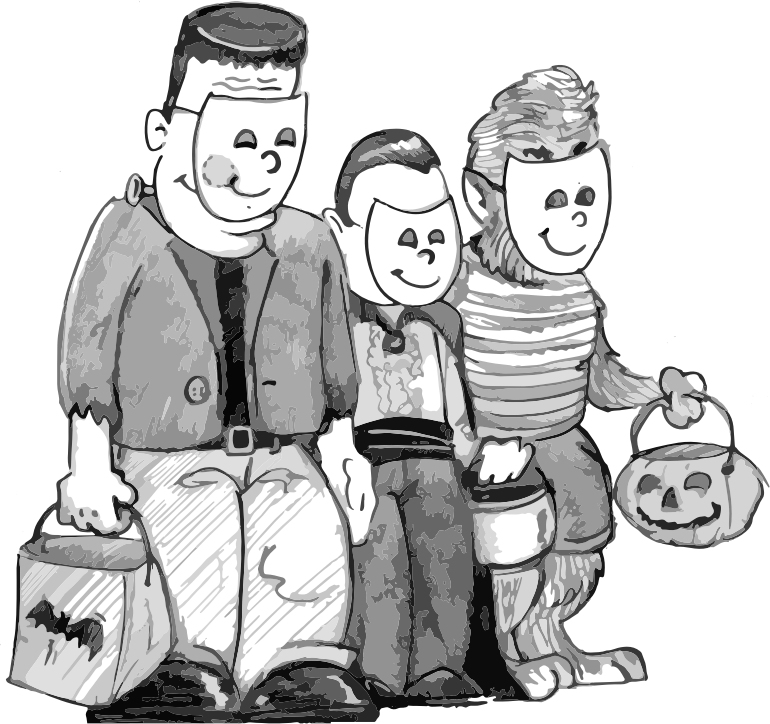 Monsters Trick Or Treating