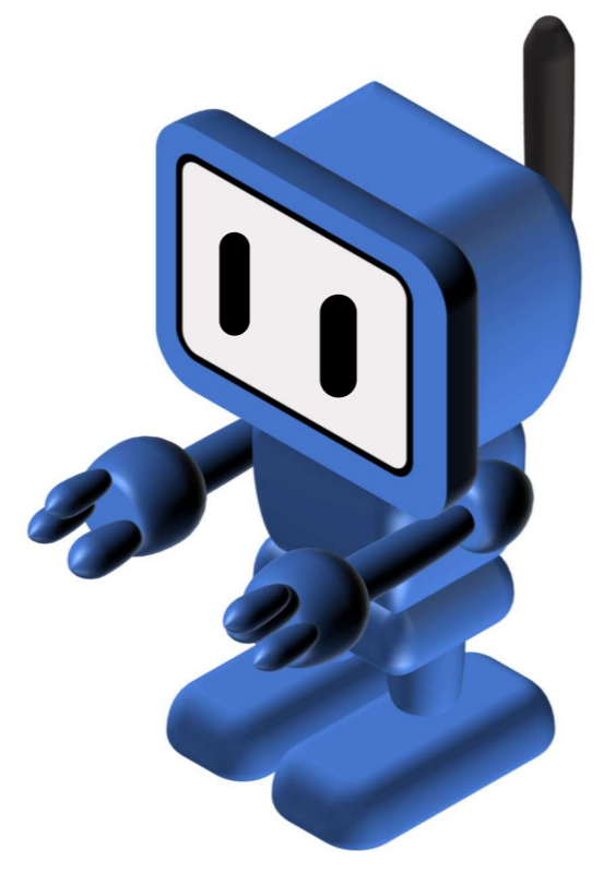 Isometric Blue Robot
