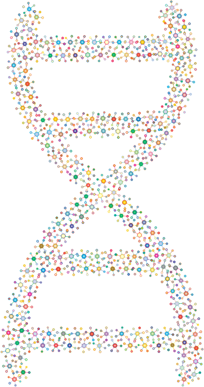 Abstract Molecular DNA Prismatic 2