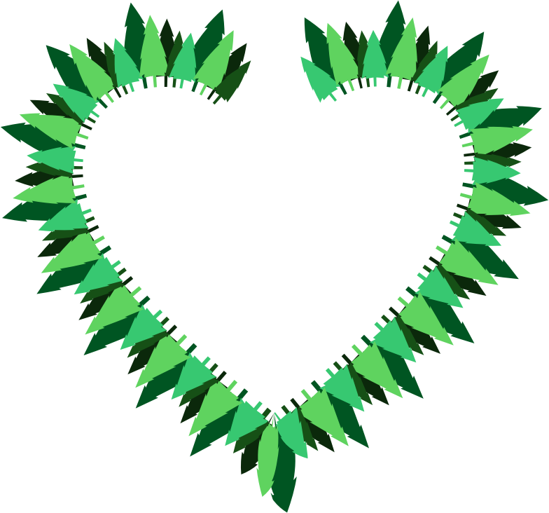 Pine Trees Heart