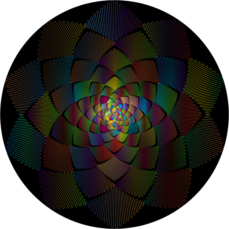 Geometric Rosette Design Polyprismatic