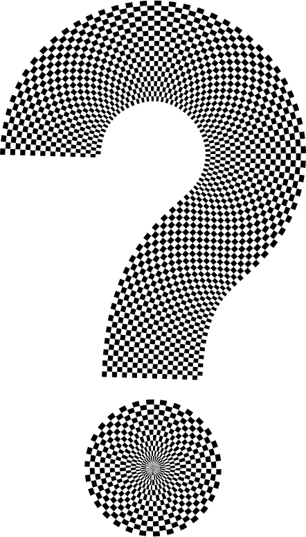 Checkerboard Question Mark