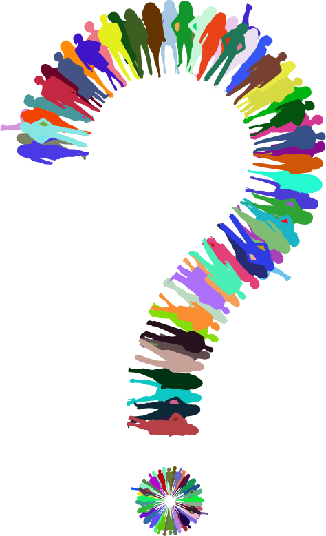 Crowd Of Women Question Mark Prismatic