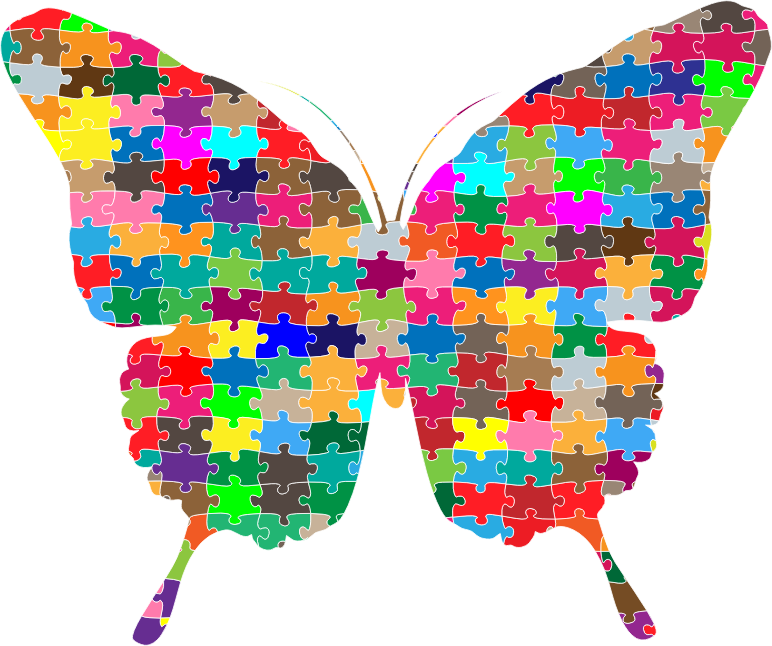 Butterfly Jigsaw Puzzle Prismatic