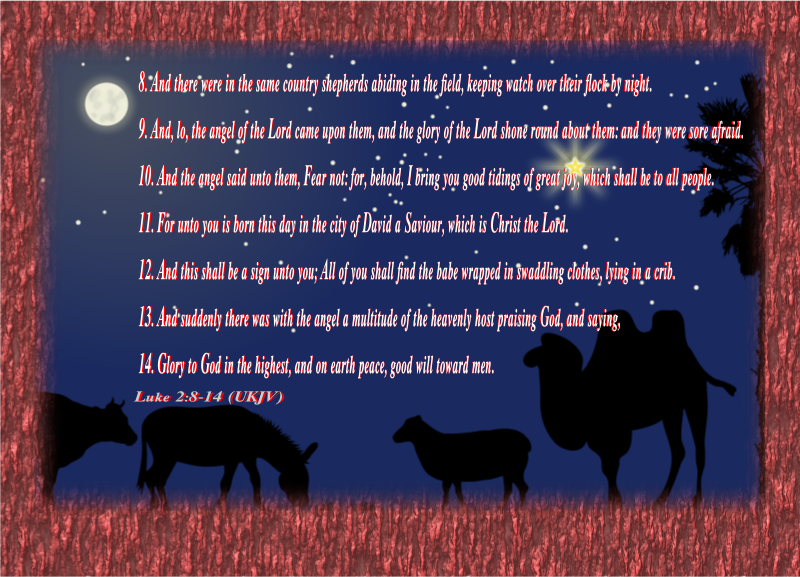 Luke 2:8-14 Framed