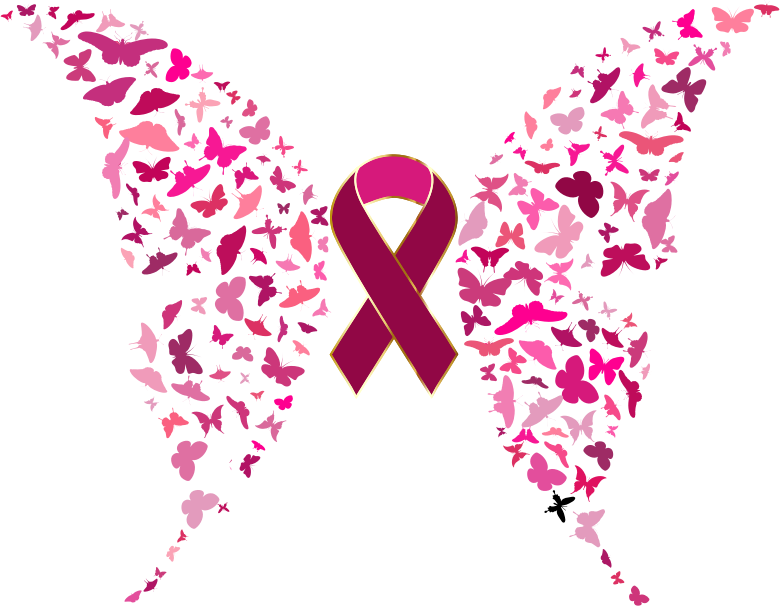 Pink Ribbon Butterflies